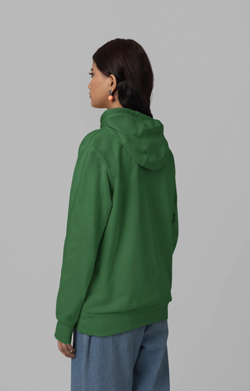 Bottle Green Cotton Premium Hoodie