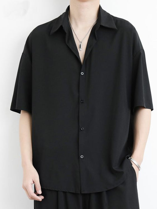 Black Oversized Shirt Pure Cotton