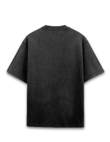 Black Acid Wash Premium Oversized TShirt