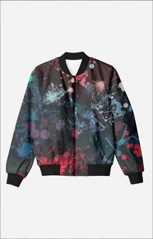 Color Splash Bomber Jacket