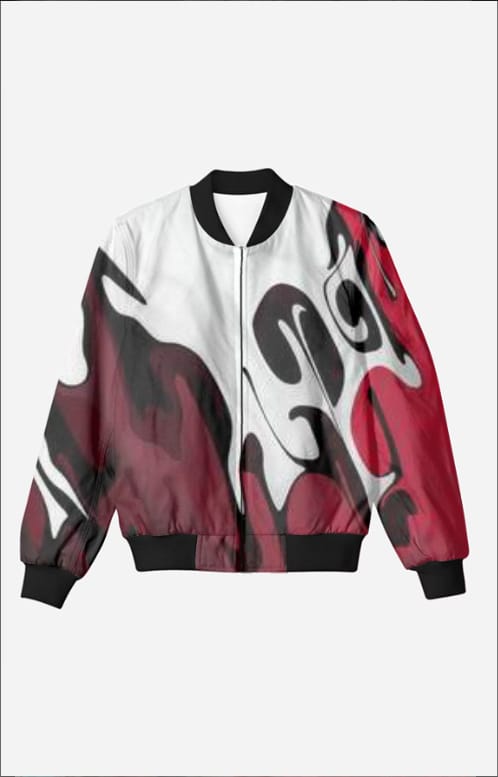 Abstract Bomber Jacket