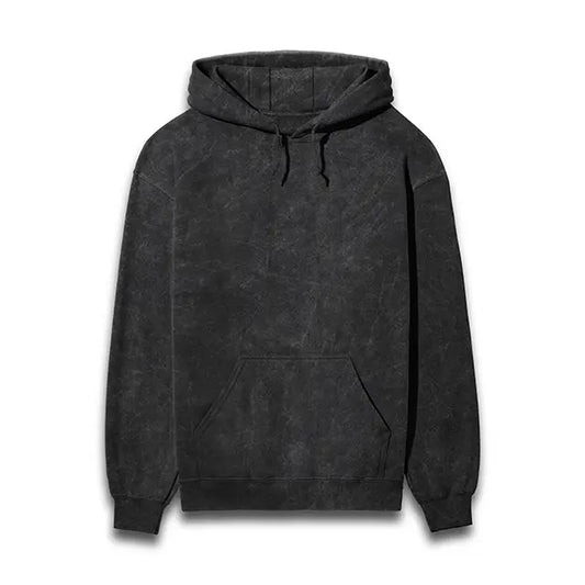 Acid Wash Black Hoodie