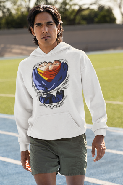 Superman White Premium Hoodie