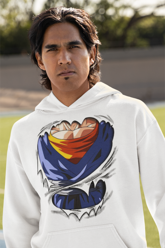 Superman White Premium Hoodie