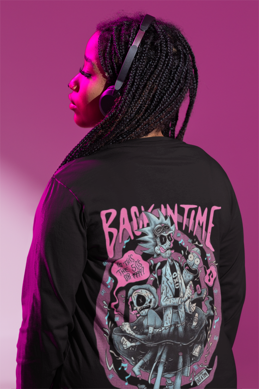 Back In Time Black Premium Oversized