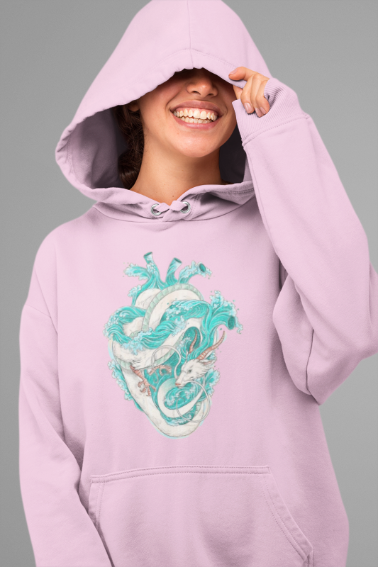 Soft Heart Baby Pink Premium Hoodie