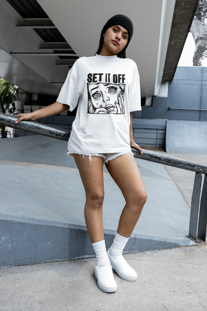 Set It Off White Premium Oversized