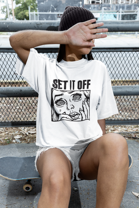 Set It Off White Premium Oversized