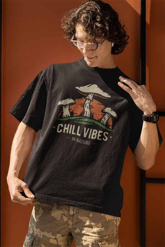 Chill Vibes Black Premium Oversized