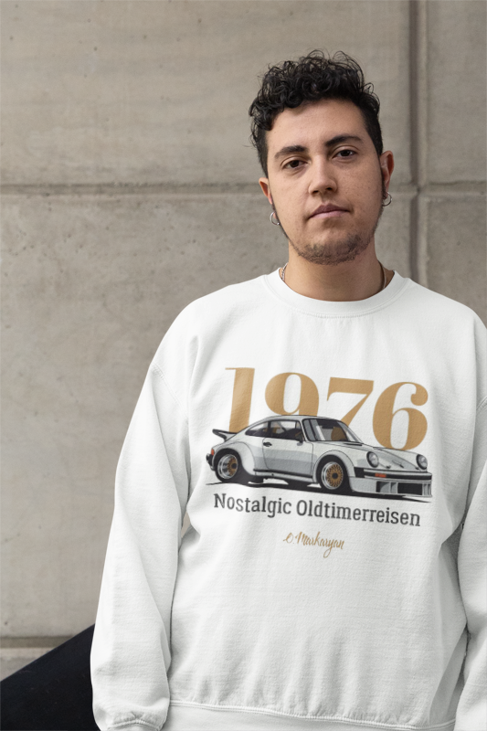 1976 White Premium Sweatshirt