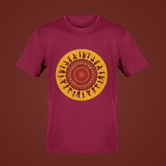 Maroon Nritya Premium TShirt