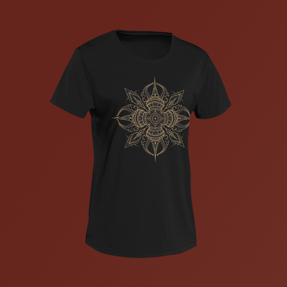 Black Printed Premium TShirt