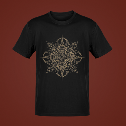 Black Printed Premium TShirt
