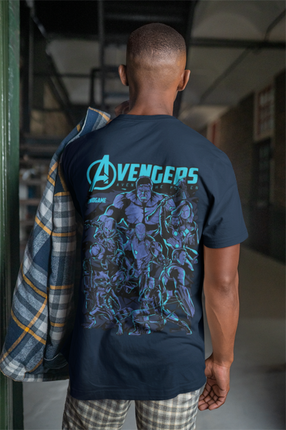 Avengers Navy Blue Premium Regular TShirt