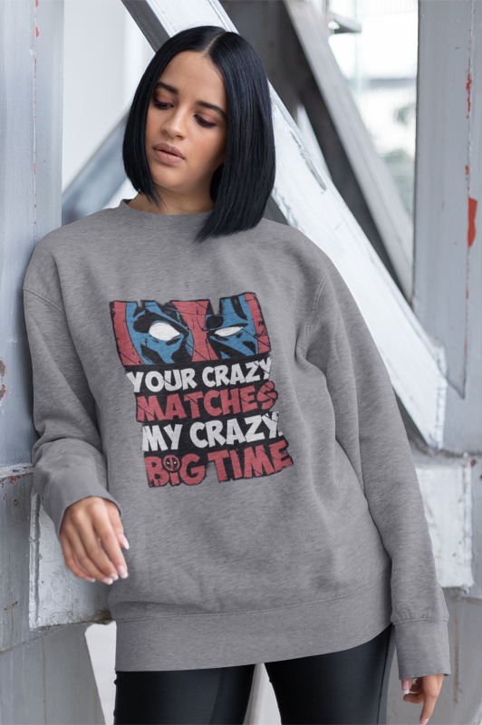 Deadpool Grey Premium Sweatshirt