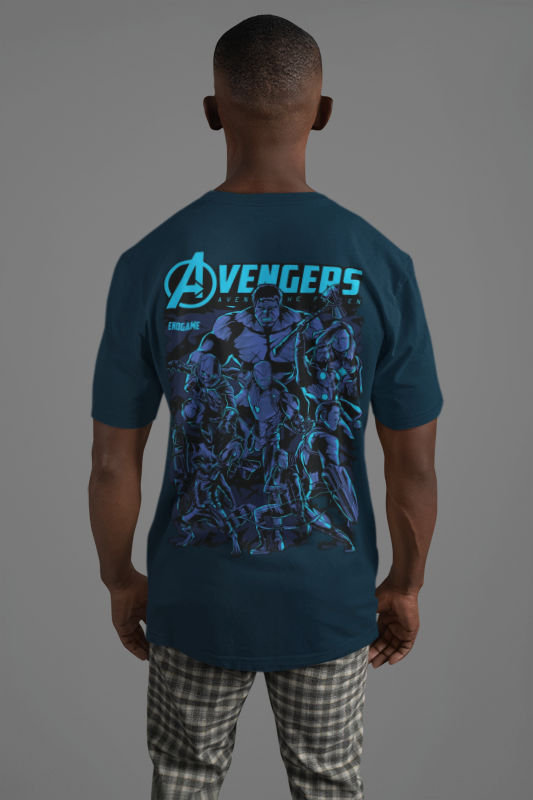 Avengers Navy Blue Premium Regular TShirt