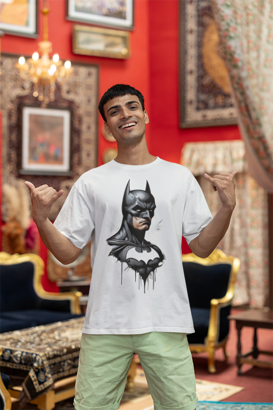 The Batman White Premium Oversized