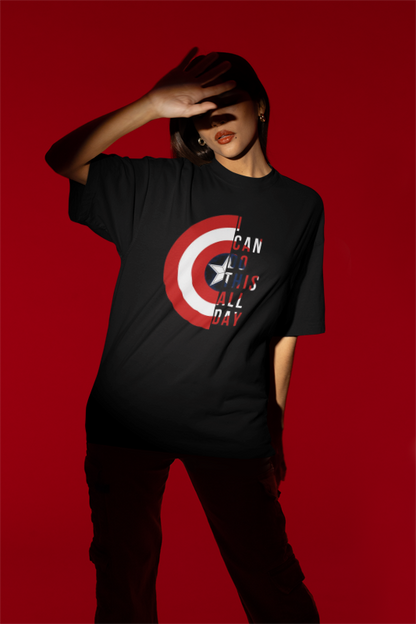 Captain America Shield Black Premium Oversized