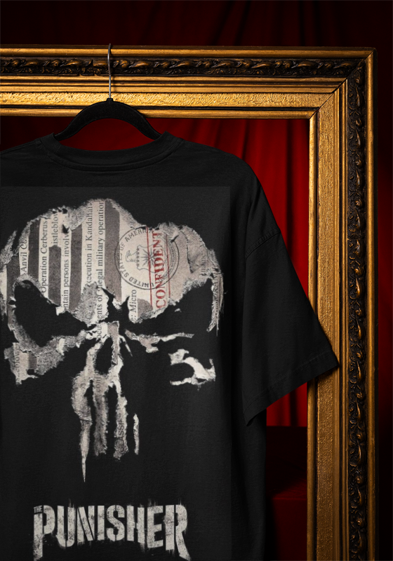 The Punisher Black Premium Regular TShirt