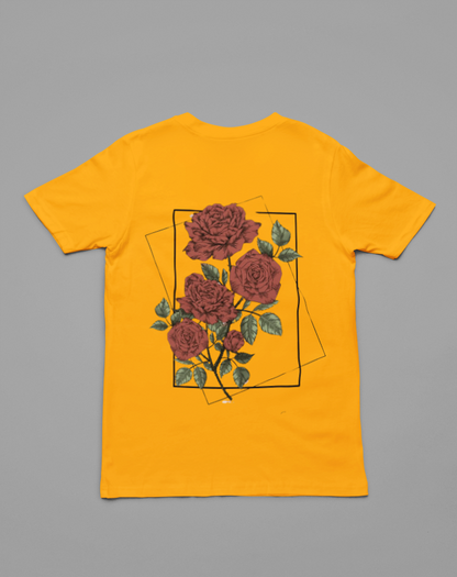 The Flowers - Mustard Yellow Oversized Premium TShirt