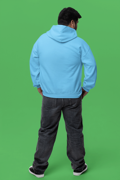 Sky Blue Cotton Premium Hoodie